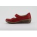 HELIOS piros női telitalpú cipő